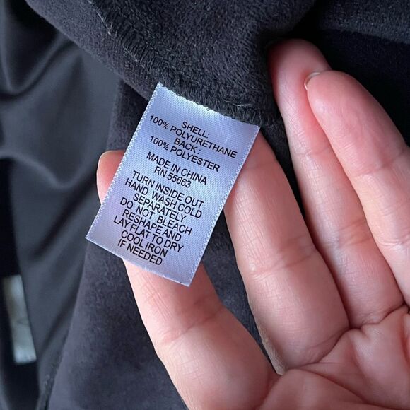 Joie Croc Vegan Leather High Rise Pull On Black L NWOT - Picture 10 of 12